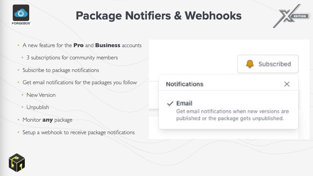 Notifiers & WebBooks