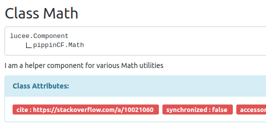 example of using a custom tag on a component docblock